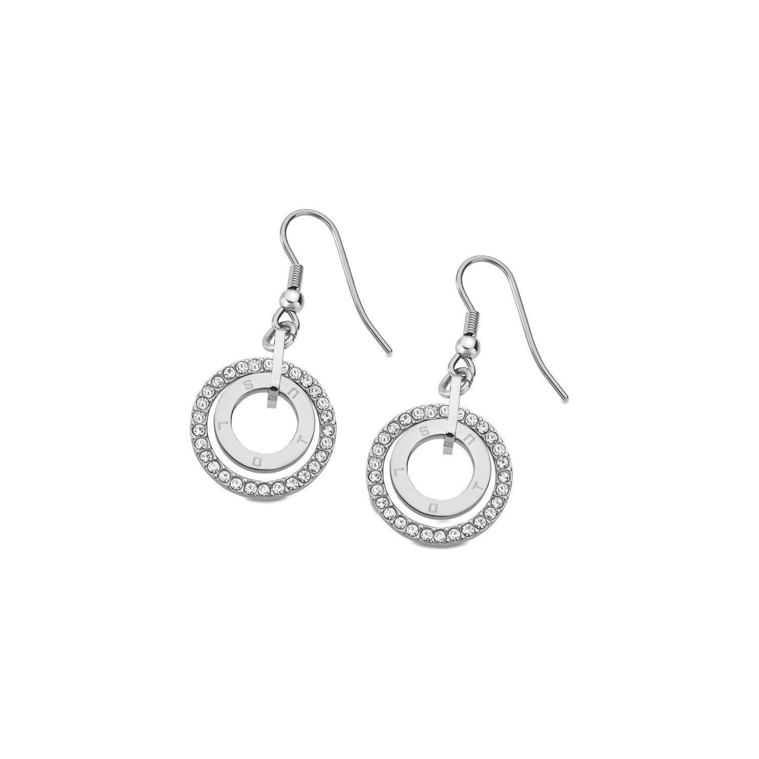 Achat Boucles D Oreilles Lotus Style Urban Woman En Acier Et Oxydes De