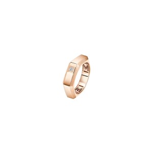 Bague Messika Moderniste MM en or rose et diamants