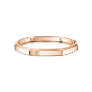 Bracelet Messika Moderniste MM en or rose et diamants