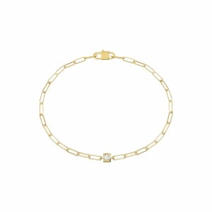 Bracelet dinh van Le Cube Diamant en or jaune et diamant