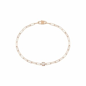 Bracelet dinh van Le Cube Diamant en or rose et diamant