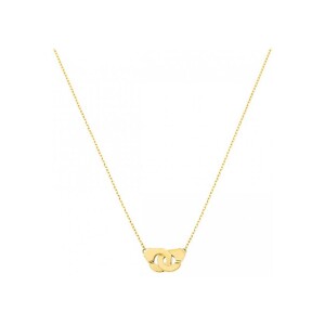 Collier Menottes dinh van chaîne forçat R8 en or jaune