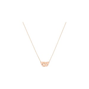 Collier Menottes dinh van chaîne forçat R8 en or rose