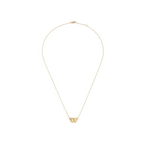 Collier Menottes dinh van R8 en or jaune et diamants