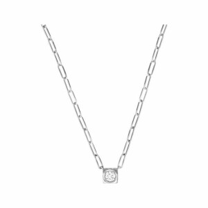 Collier dinh van Le Cube Diamant en or blanc et diamant