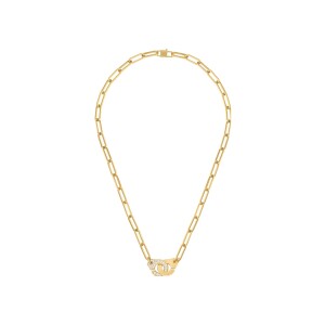 Collier Menottes dinh van R13.5 en or jaune et diamants