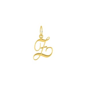Pendentif lettre Z en or jaune