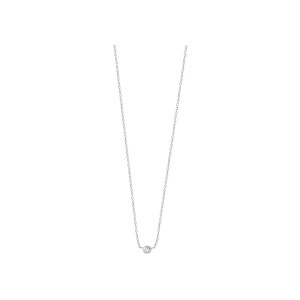 Collier Gigi Clozeau Dot en or blanc et diamant, taille 40cm