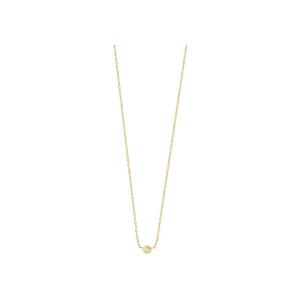 Collier Gigi Clozeau Dot en or jaune et diamant, taille 40cm
