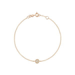 Bracelet Gigi Clozeau Puce en or rose et diamants, taille 17cm
