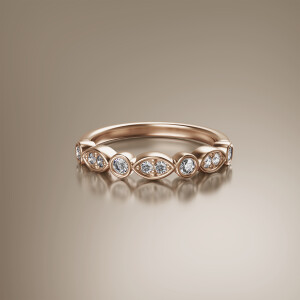 Rose Gold Eternity Diamond Ring