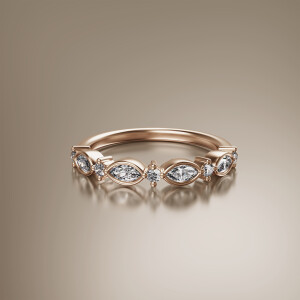 Rose Gold Eternity Diamond Ring