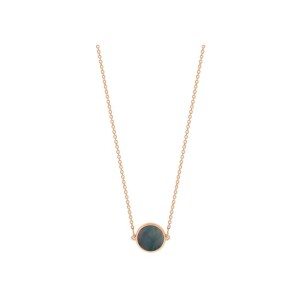 Collier Ginette NY MINI EVER DISC en or rose et nacre