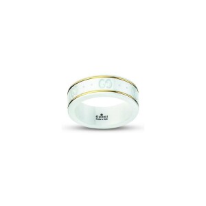 Bague Gucci Icon en or jaune et oxydes de zirconium