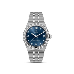 Montre TUDOR  Royal boîtier en acier, 30 mm, cadran bleu