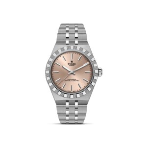 Montre TUDOR  Royal boîtier en acier, 30 mm, cadran saumon