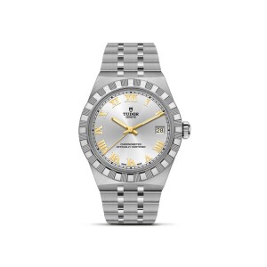Montre TUDOR  Royal boîtier en acier, 36 mm, cadran argenté