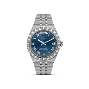 Montre TUDOR  Royal boîtier en acier, 40 mm, cadran bleu