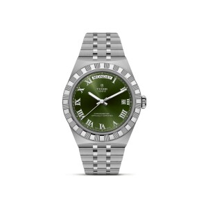 Montre TUDOR  Royal boîtier en acier, 40 mm, cadran vert