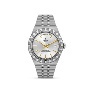Montre TUDOR  Royal boîtier en acier, 40 mm, cadran argenté