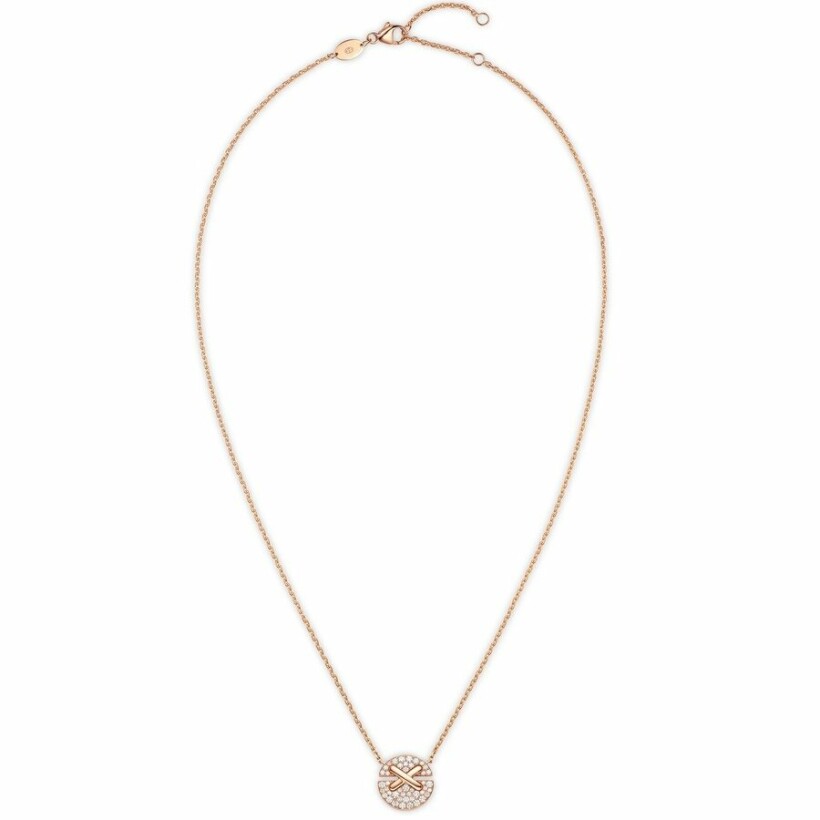Pendentif Chaumet Jeux de Liens Harmony petit modèle en or rose et diamants