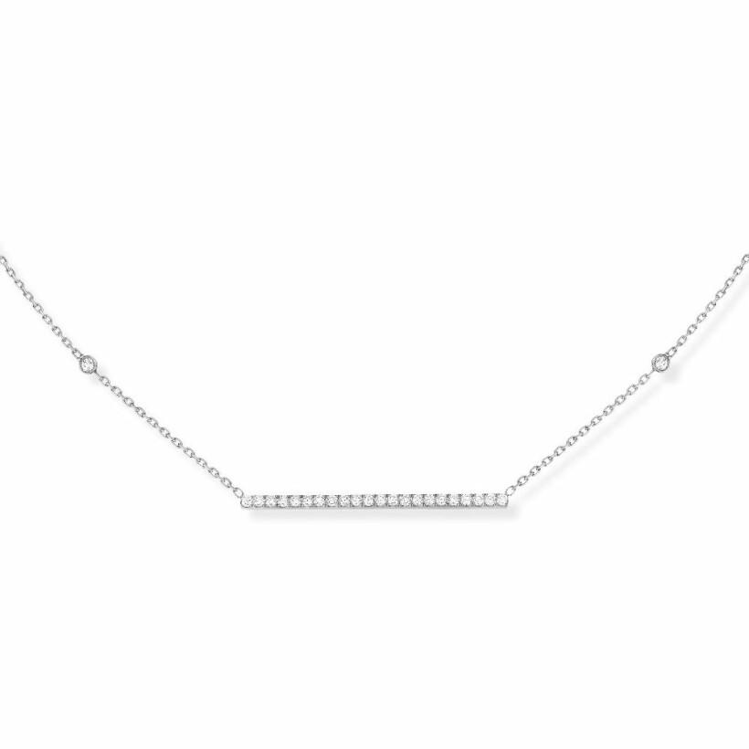 Collier Messika Gatsby en or blanc et diamants