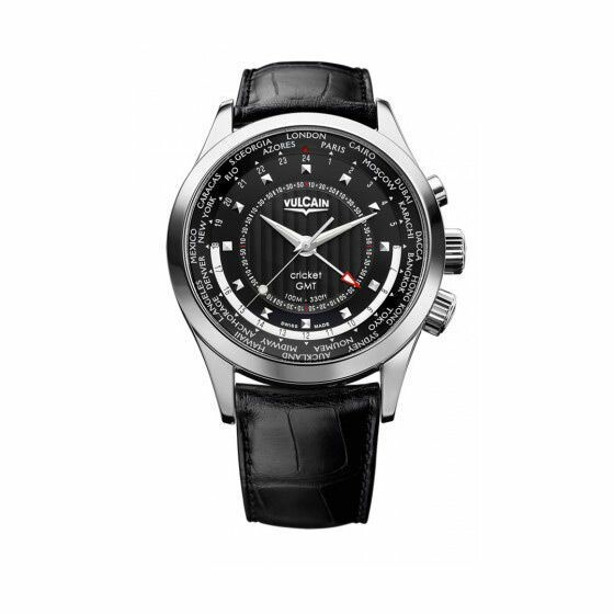 Montre Vulcain Aviator Gmt steel