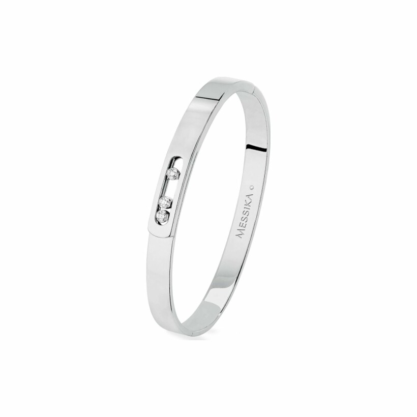 Bracelet Bangle Messika Move Noa en or blanc et diamants