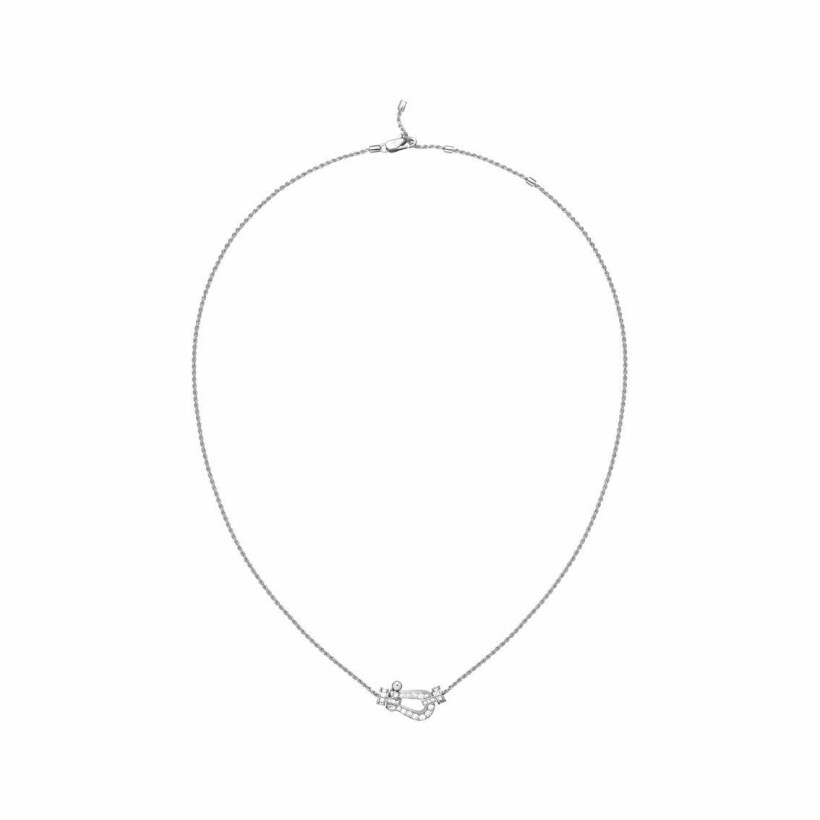 Collier FRED Force 10 moyen modèle en Or blanc et Diamant