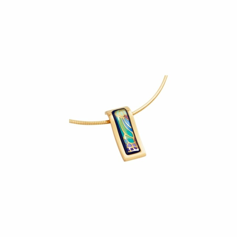 Bracelet Ou Pendentif Michaela Frey En émail - Doré, Occasion, Bijou Vintage à Personnaliser