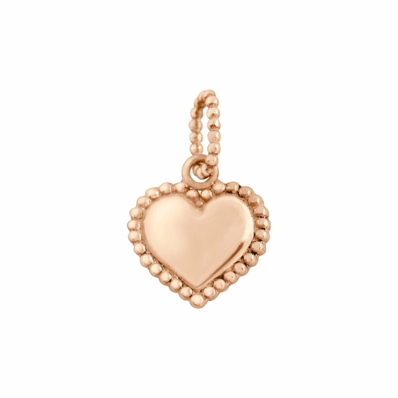 Pendentif Coeur En Or 18 Carats Massif Avec Zircon - Très Bon état - Occasion