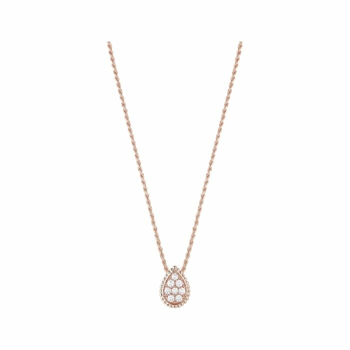 Pendentif Boucheron Serpent Bohème en or rose et diamants