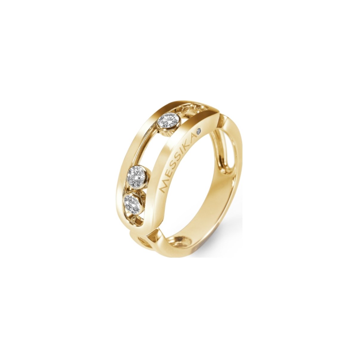 Bague Messika Move Classique en or jaune et diamants