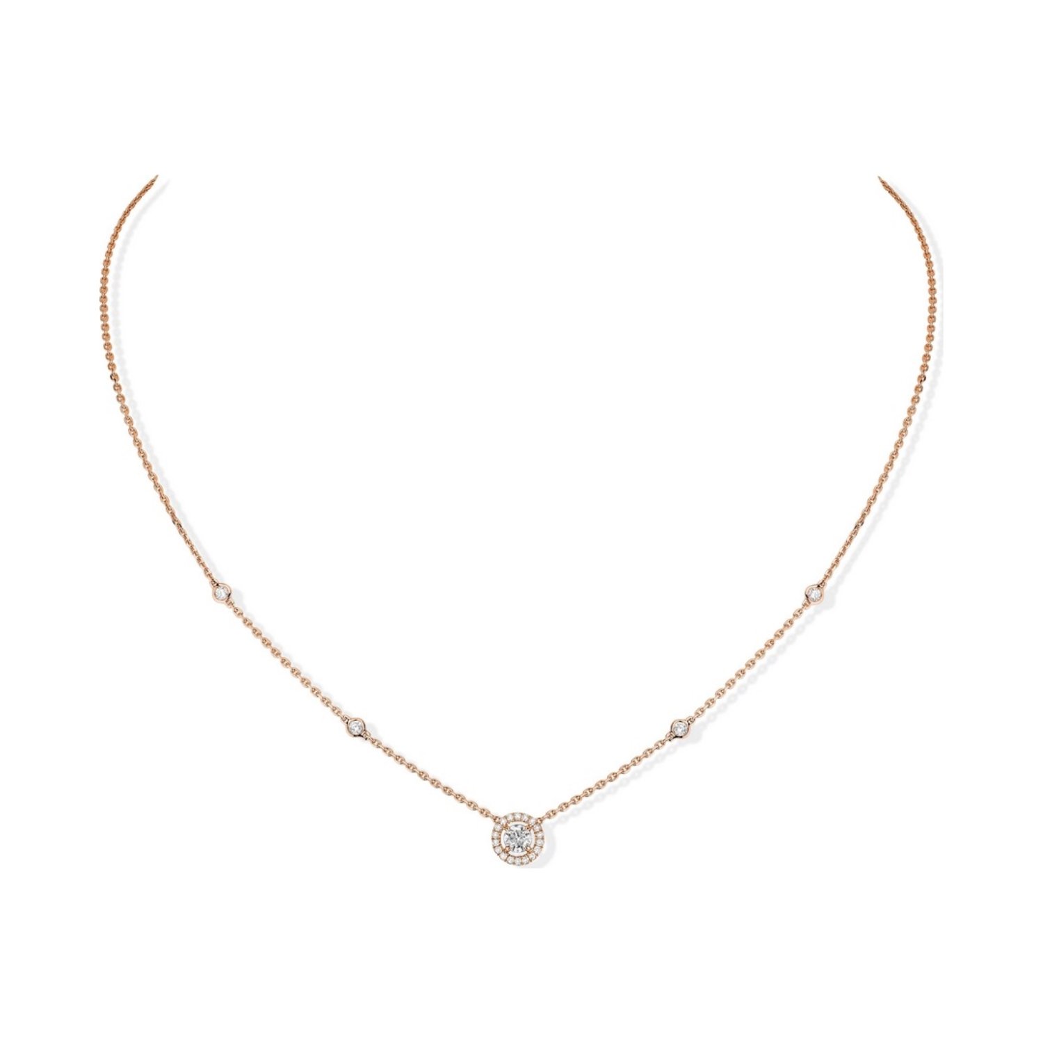 Collier Messika Joy en or rose et diamants