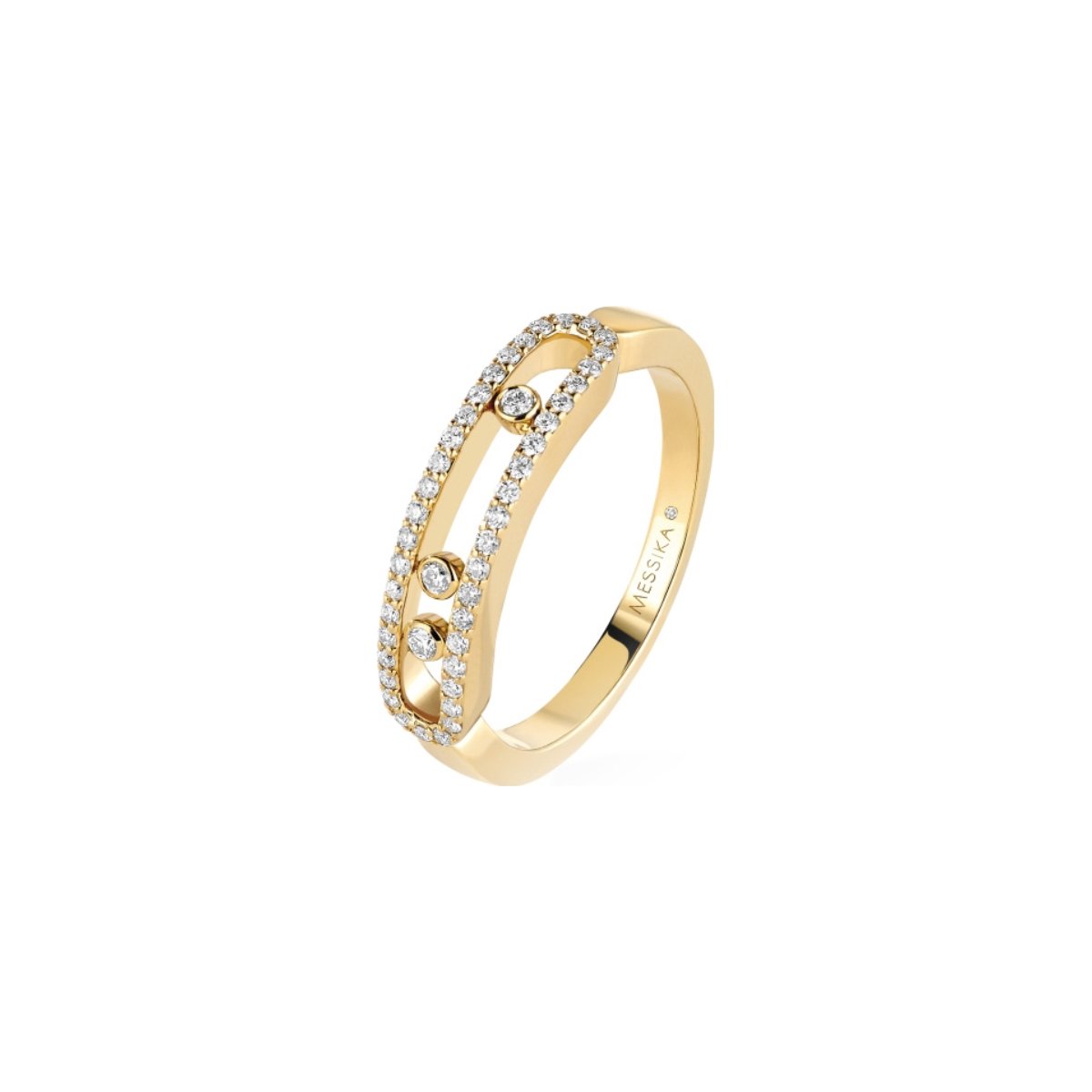 Bague Messika Baby Move pavée en or jaune et diamants