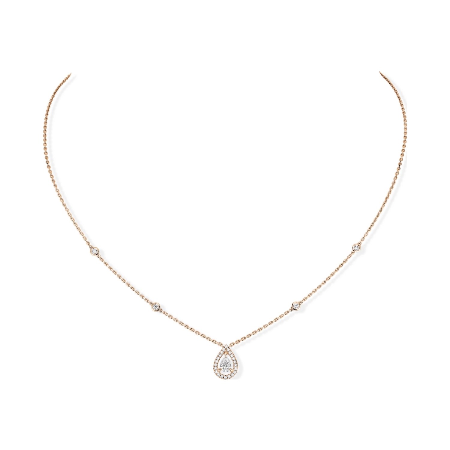 Collier Messika Joy en or rose et diamants 0.25ct
