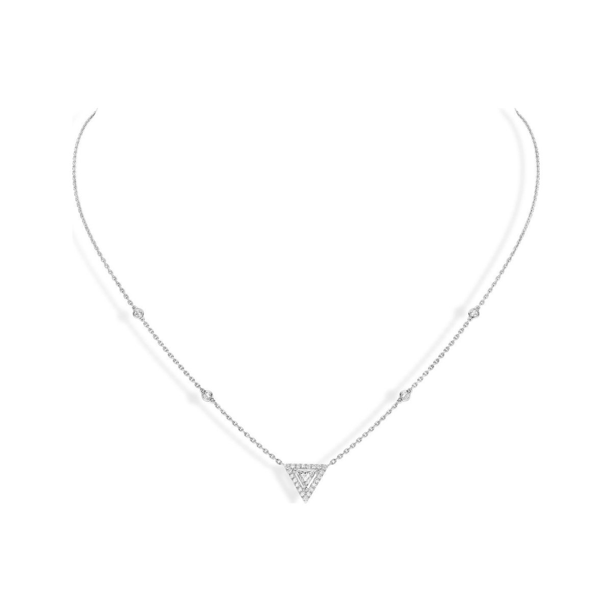 Collier Messika Théa en or blanc et diamants