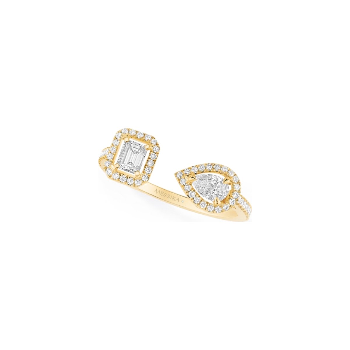 Bague Messika My Twin Toi & Moi en or jaune et diamants 2x0.15ct