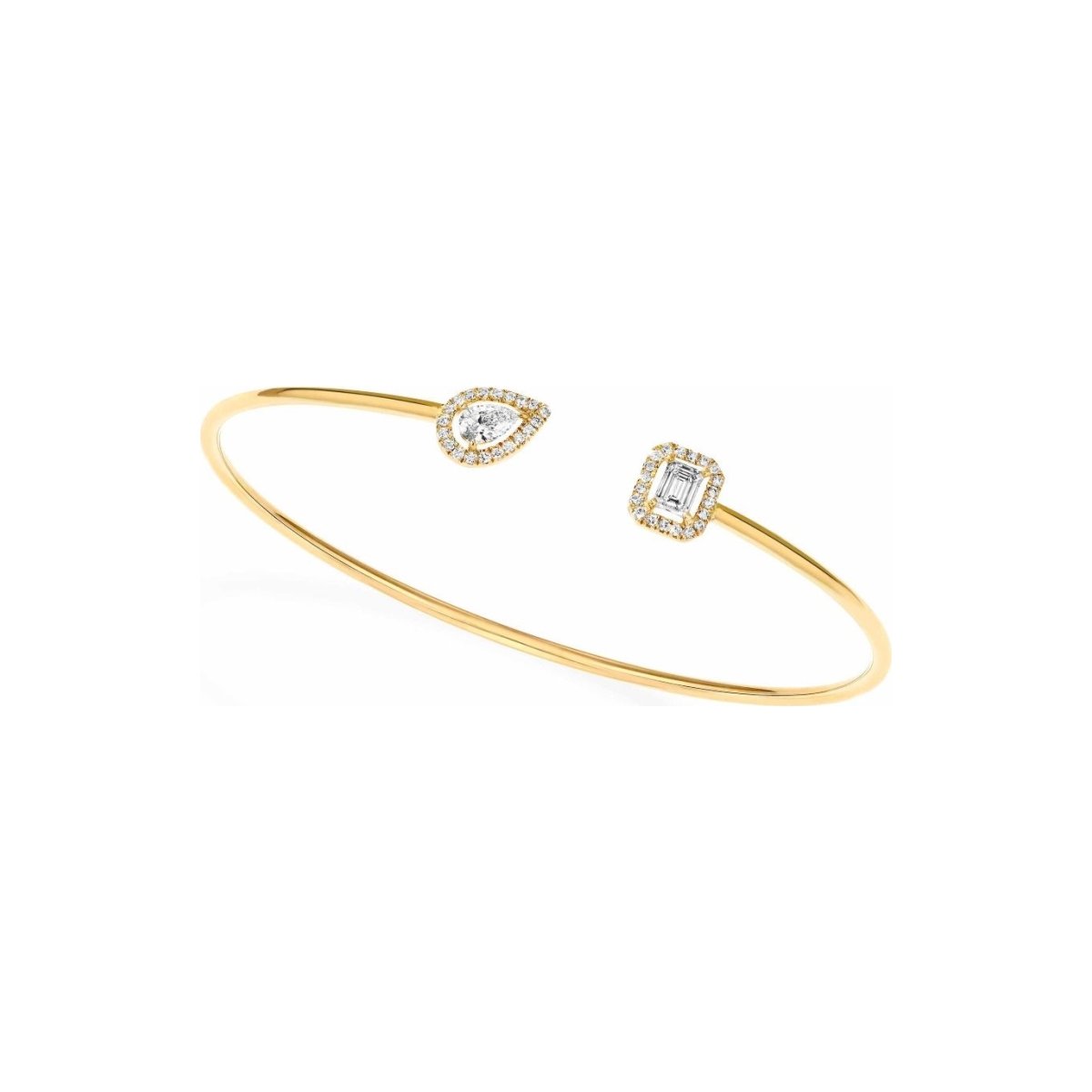 Bracelet Messika My Twin Toi & Moi en or jaune et diamants 2x0.15ct