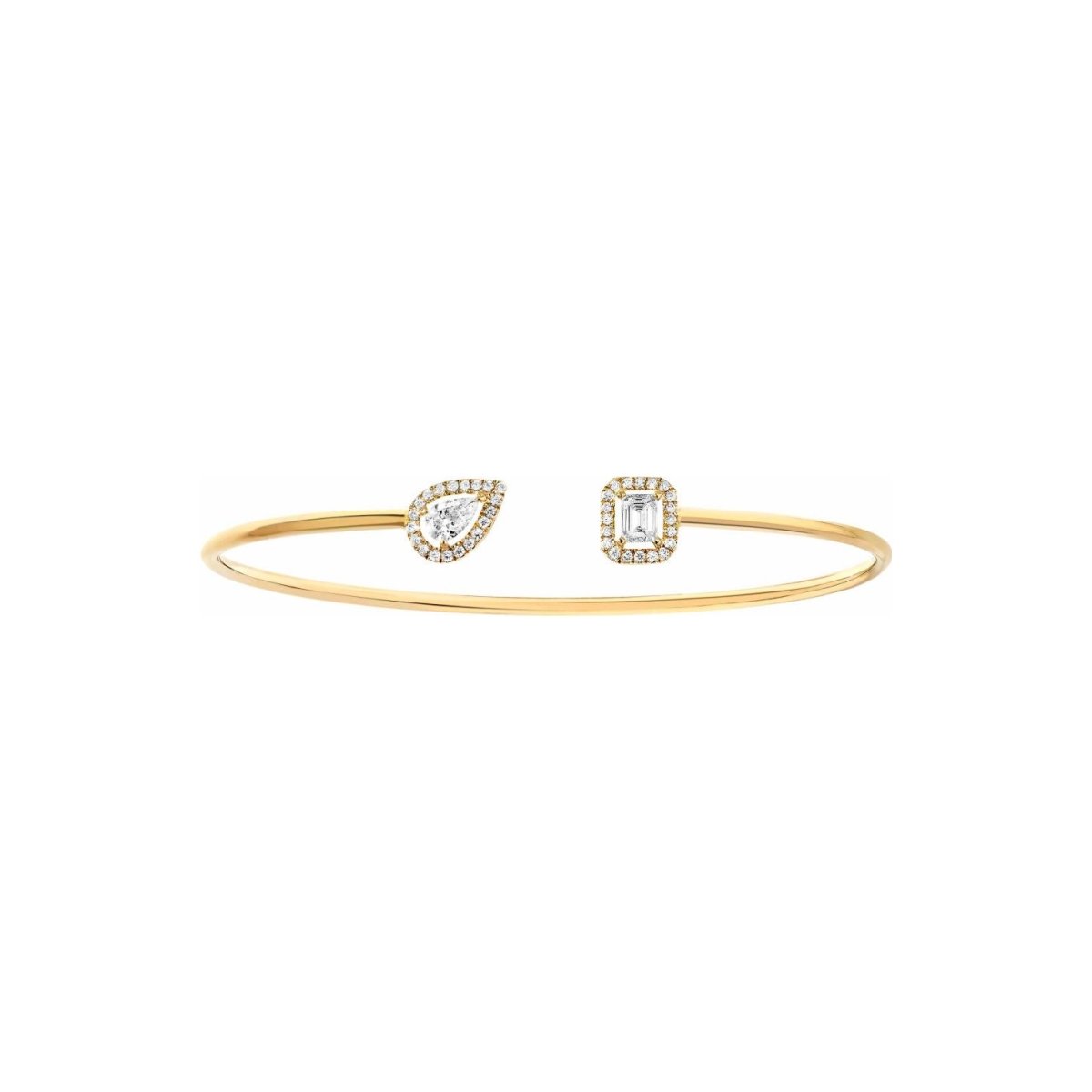 Bracelet Messika My Twin Toi & Moi en or jaune et diamants 2x0.15ct