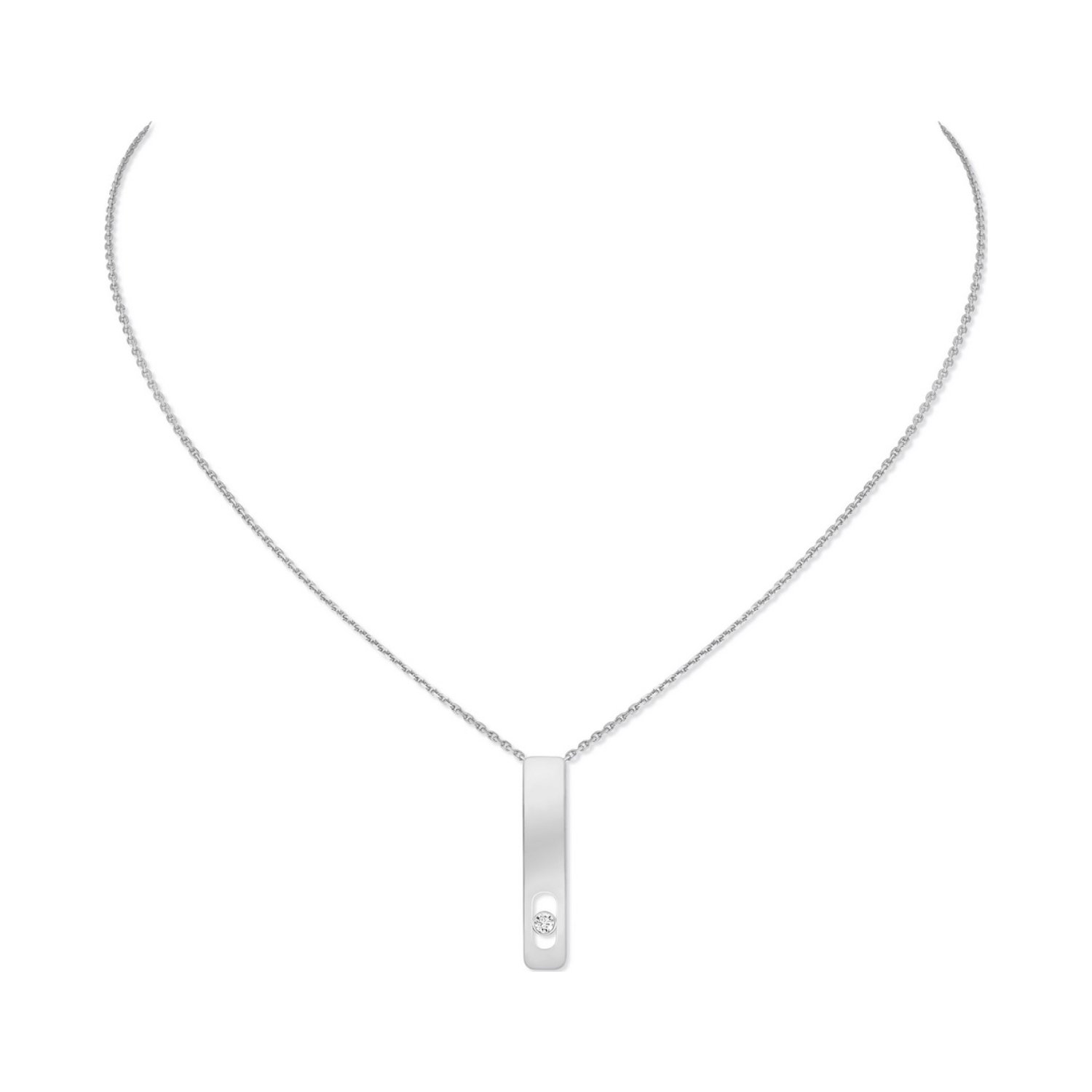 Collier Messika My First Diamond en or blanc et diamants