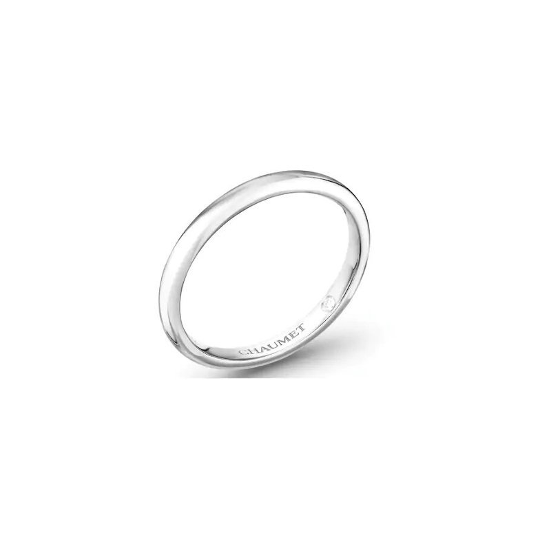 Alliance Chaumet Les Éternelles Classiques en platine et diamant