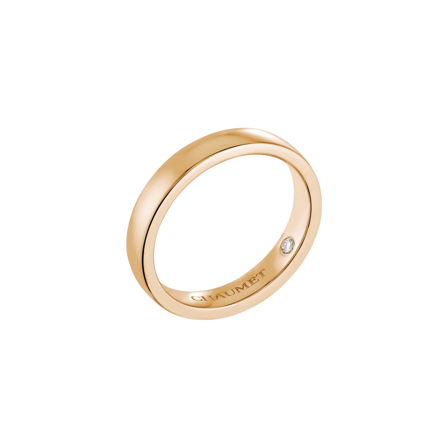 Alliance Chaumet Les Éternelles Rubans en or rose et diamant