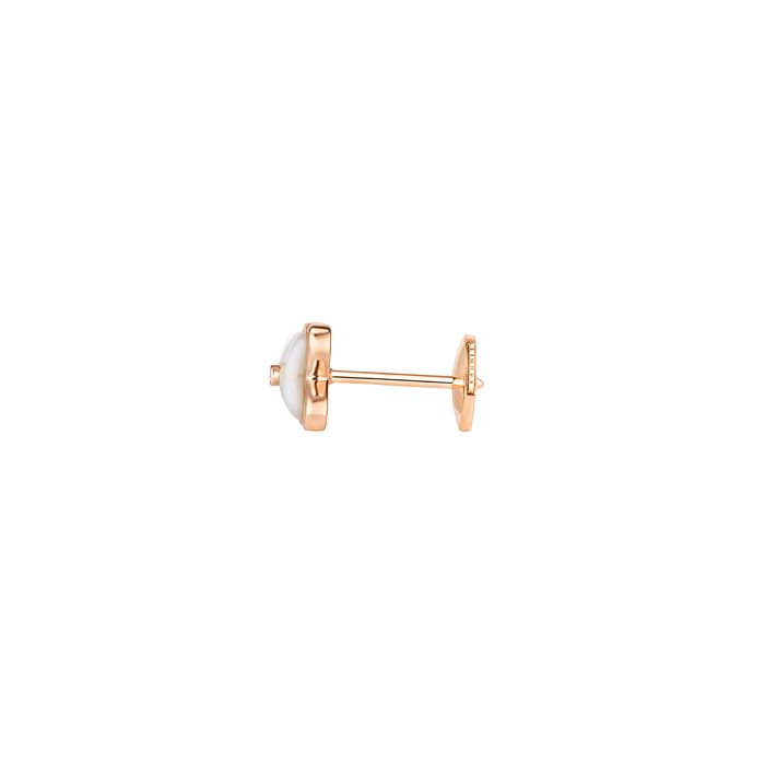 Mono boucle d'oreille Chaumet Jeux de Liens en or rose, diamant et gris