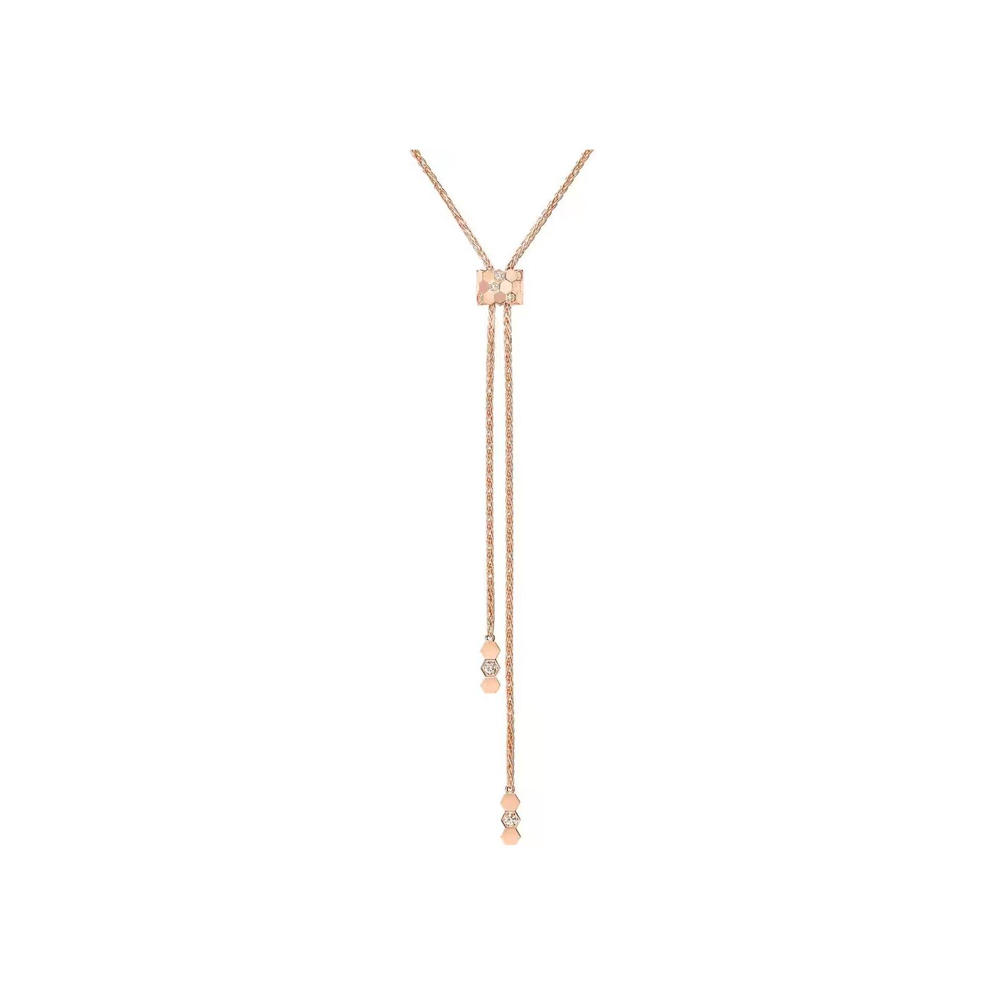 Pendentif Chaumet Bee de Chaumet en or rose et diamants