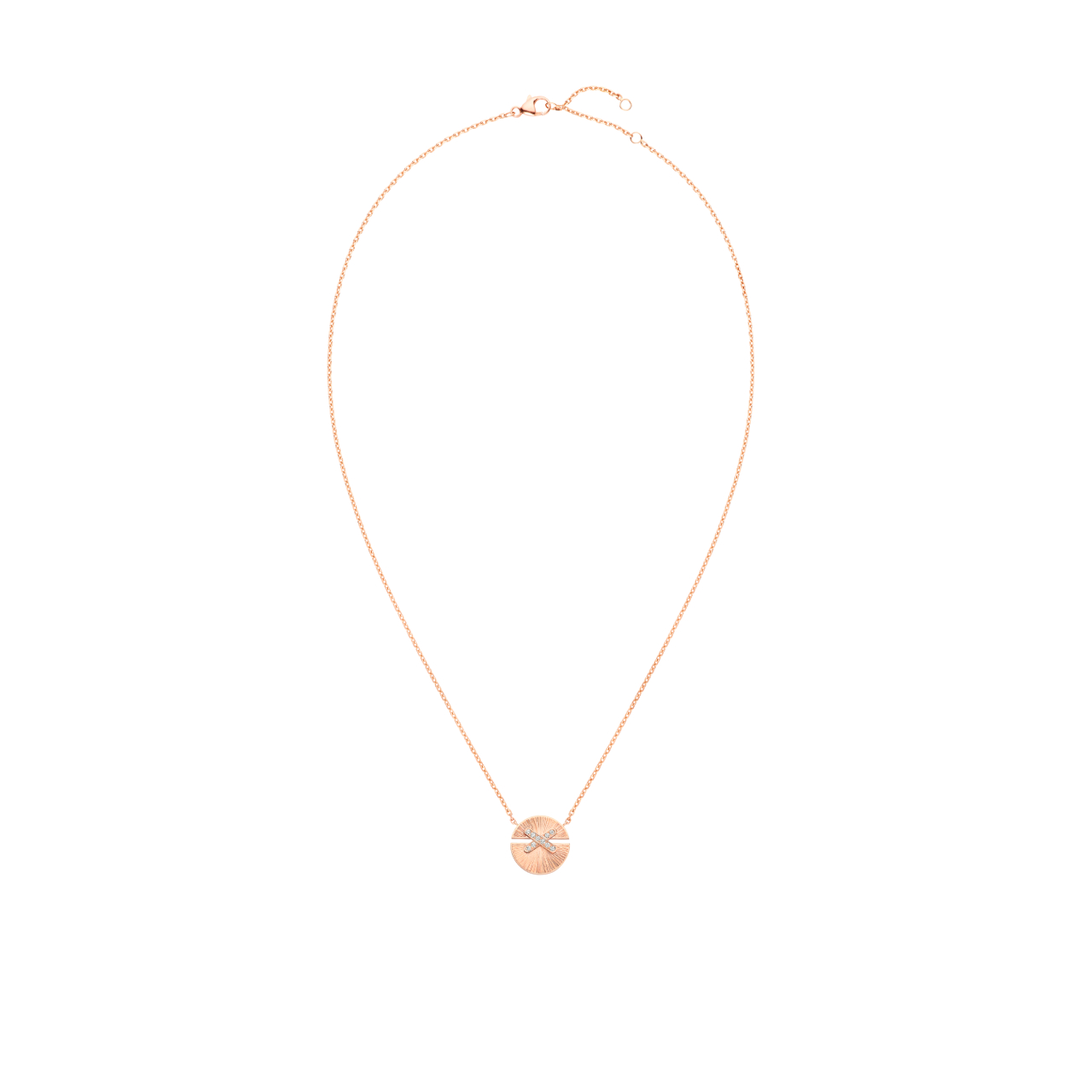 Pendentif Chaumet Jeux de Liens Harmony en or rose et diamants