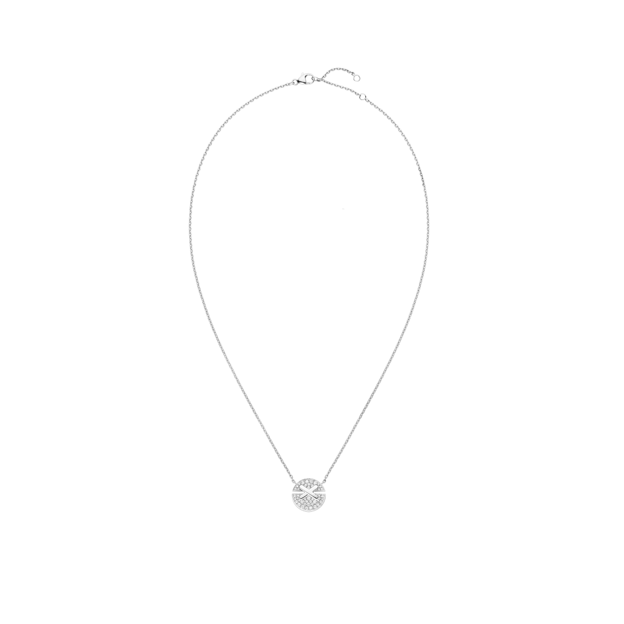 Pendentif Chaumet Jeux de Liens Harmony en or blanc et diamants