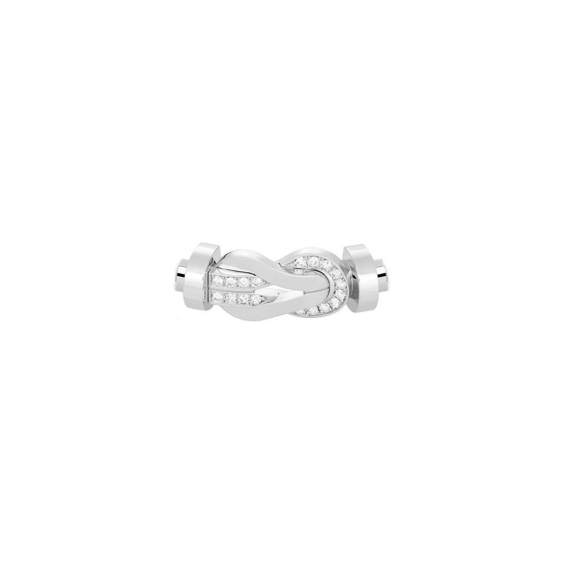 Boucle FRED Chance Infinie Grand Modèle en or blanc et diamants
