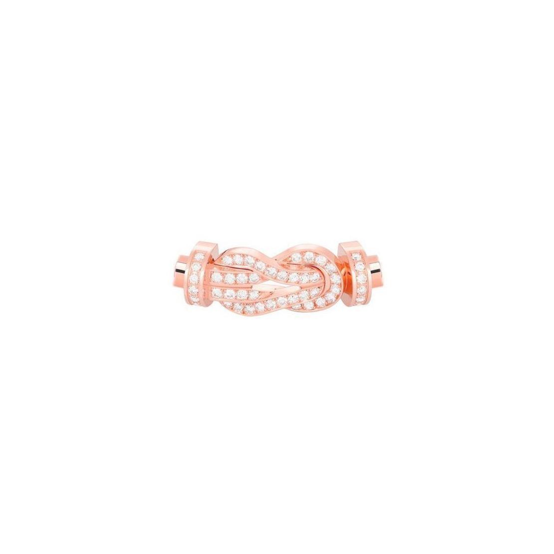 Boucle FRED Chance Infinie Grand Modèle en or rose et diamants