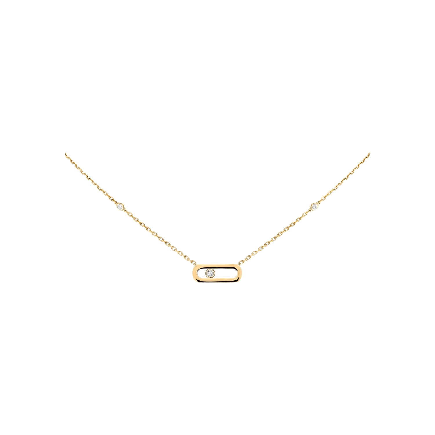 Collier Messika Move Uno en or jaune et diamant